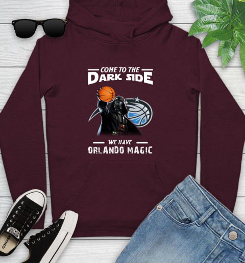 NBA Come To The Dark Side We Have Orlando Magic Star Wars Darth Vader Basketball Youth Hoodie 7