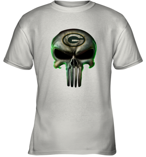 Green Bay Packers The Punisher Mashup Football Youth T-Shirt
