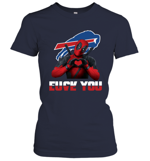 NFL Buffalo Bills Deadpool Love You Fuck You Football Sports Nl0QR8qW0lF ladies t shirt 20 95 151514 front navy