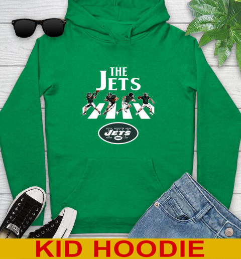 NFL Football New York Jets The Beatles Rock Band Shirt Youth Hoodie 8