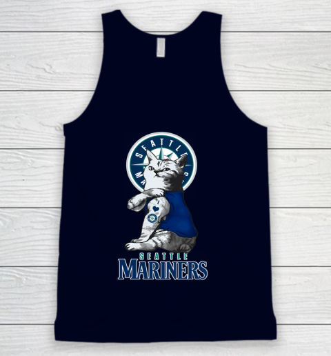 MLB Baseball My Cat Loves Seattle Mariners Tank Top 2
