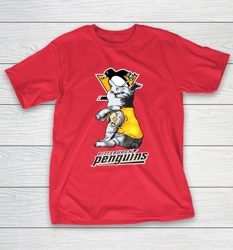 NHL My Cat Loves Pittsburgh Penguins Hockey T-Shirt 9