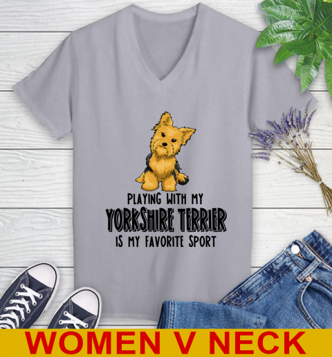 Playing with my yorkshire terrier is my favorite sport 62