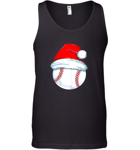 Christmas Baseball Shirt For Kids Men Ball Santa Pajama Tank Top