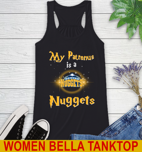 NBA Basketball Harry Potter My Patronus Is A Denver Nuggets Racerback Tank