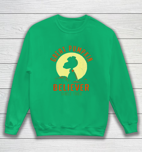 Peanuts Great Pumpkin believer since 1966 Halloween Sweatshirt 5
