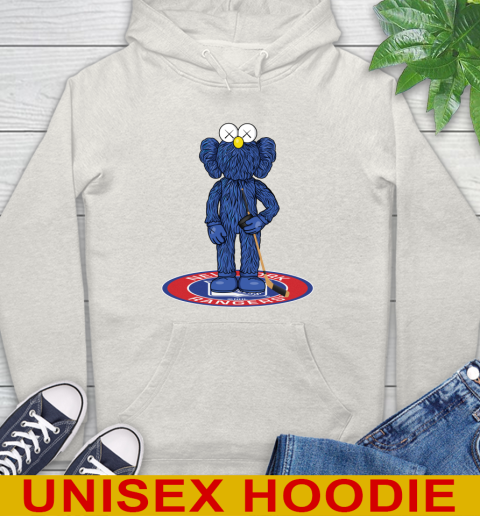 NHL Hockey New York Rangers Kaws Bff Blue Figure Shirt Hoodie 12