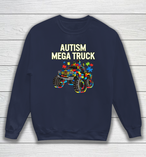 Autism Mega Truck Shirt Monster Truck Autism Awareness Sweatshirt 2