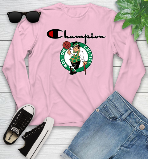 NBA Basketball Boston Celtics Champion Shirt Youth Long Sleeve 8