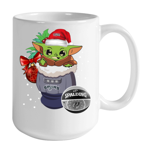San Antonio Spurs Christmas Baby Yoda Star Wars Funny Happy NBA Color  Changing Mug 15oz