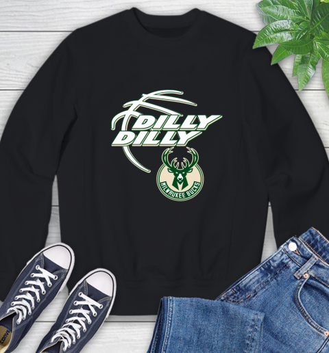 NBA Milwaukee Bucks Dilly Dilly Basketball Sports Sweatshirt 2