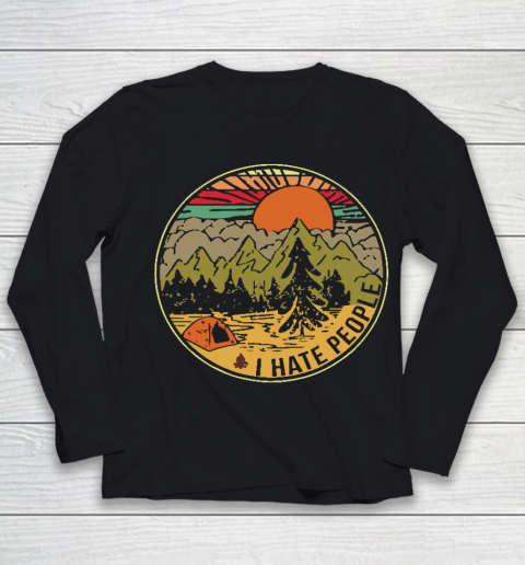I hate people Camping gift Youth Long Sleeve