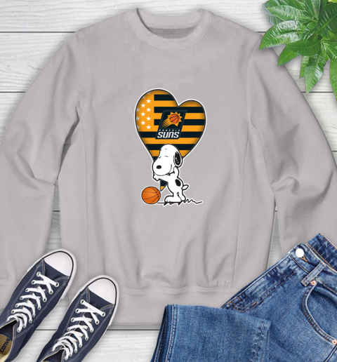 Phoenix Suns NBA Basketball The Peanuts Movie Adorable Snoopy Sweatshirt 12