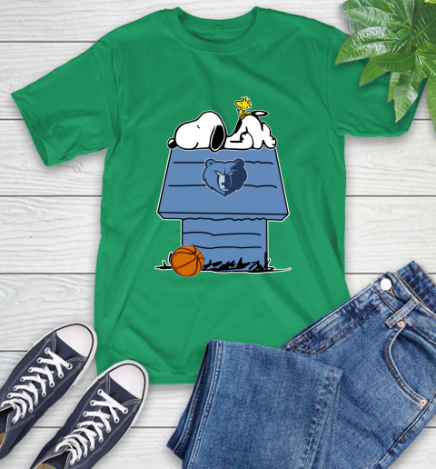 Memphis Grizzlies NBA Basketball Snoopy Woodstock The Peanuts Movie T-Shirt 7