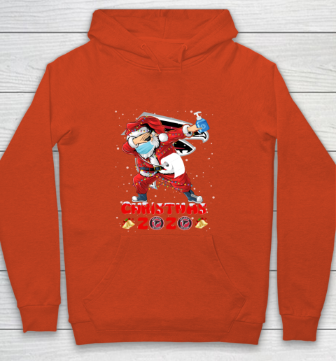 Atlanta Falcons Funny Santa Claus Dabbing Christmas 2020 NFL Youth Hoodie 3