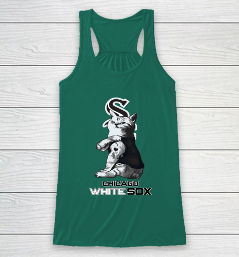 MLB Baseball My Cat Loves Chicago White Sox Racerback Tank 5