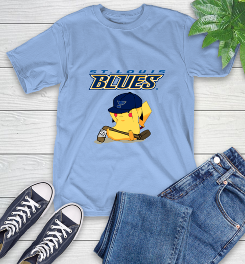 NHL Pikachu Hockey Sports St.Louis Blues T-Shirt 11