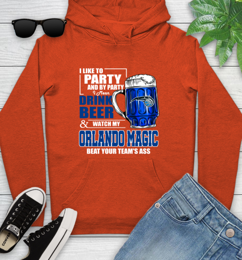 NBA Drink Beer and Watch My Orlando Magic Beat Your Team's Ass Basketball Youth Hoodie 4