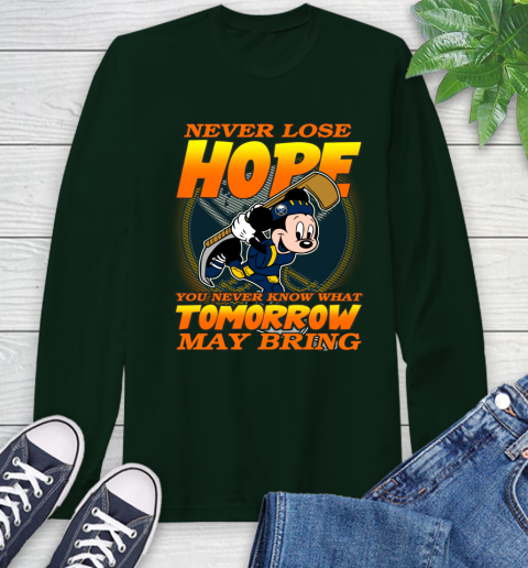 Buffalo Sabres NHL Hockey ootball Mickey Disney Never Lose Hope Long Sleeve T-Shirt 7