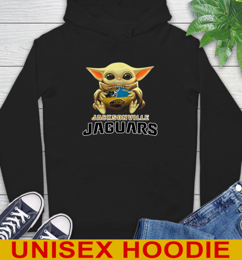 NFL Football Jacksonville Jaguars Baby Yoda Star Wars Shirt Hoodie 2