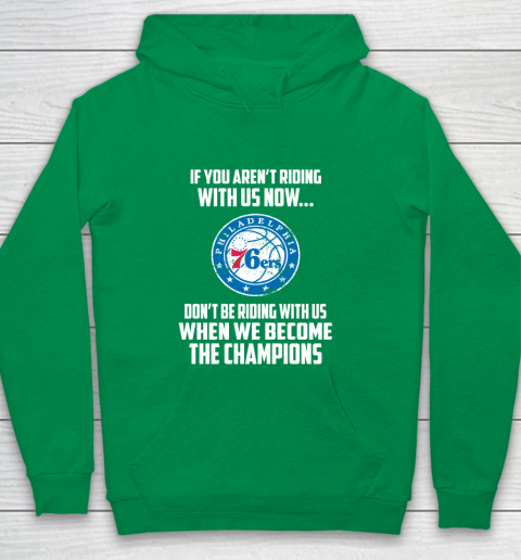 NBA Philadelphia 76ers Basketball We Become The Champions Youth Hoodie 4