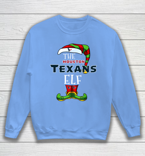 Houston Texans Christmas ELF Funny NFL Sweatshirt 8