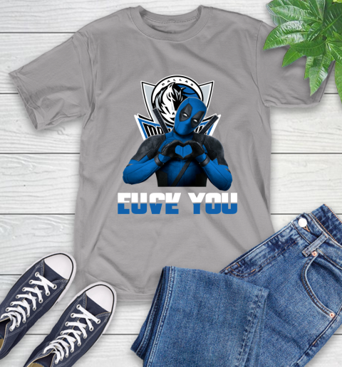 NBA Dallas Mavericks Deadpool Love You Fuck You Basketball Sports T-Shirt 6