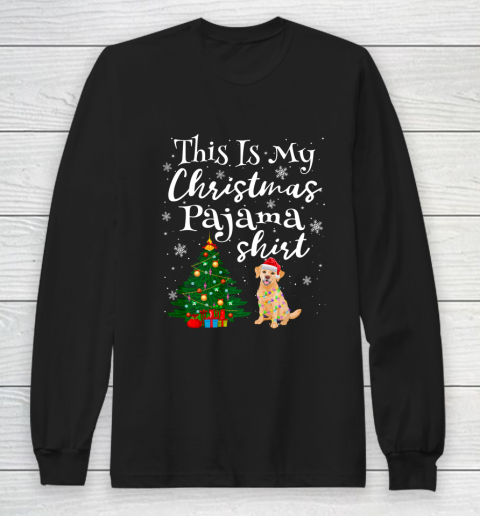 This is my Christmas Pajama Shirt Labrador Lover Dog Long Sleeve T-Shirt