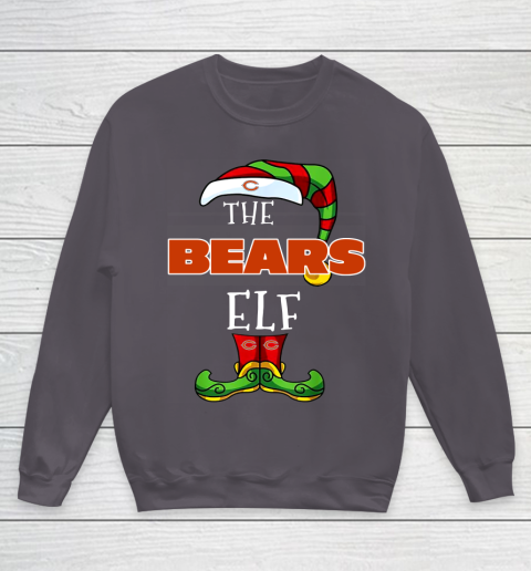 Chicago Bears Christmas ELF Funny NFL Youth Sweatshirt 5