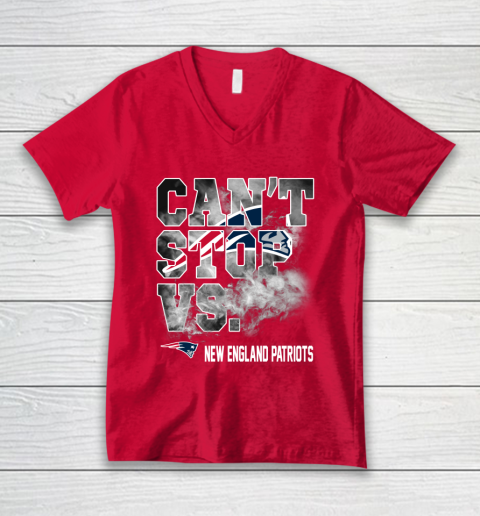 NFL New England Patriots Can't Stop Vs V-Neck T-Shirt 6