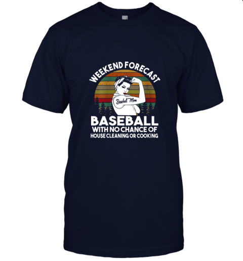 66pj womens baseball mom weekend forecast funny gift for mom jersey t shirt 60 front navy