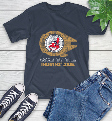 MLB Come To The Cleveland Indians Side Star Wars Baseball Sports T-Shirt 3