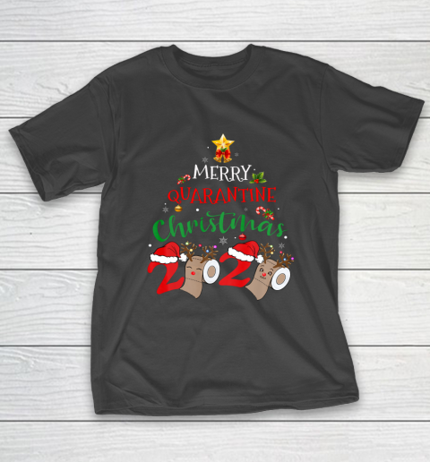 Merry Quarantine Christmas 2020 Pajamas Matching Family Gift T-Shirt
