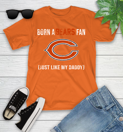 NFL Chicago Bears Football Loyal Fan Just Like My Daddy Shirt Youth T-Shirt 8