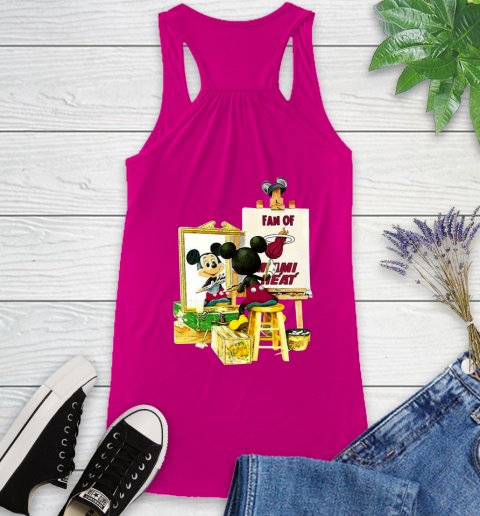 NBA Basketball Miami Heat Mickey Drawing Shirt 41