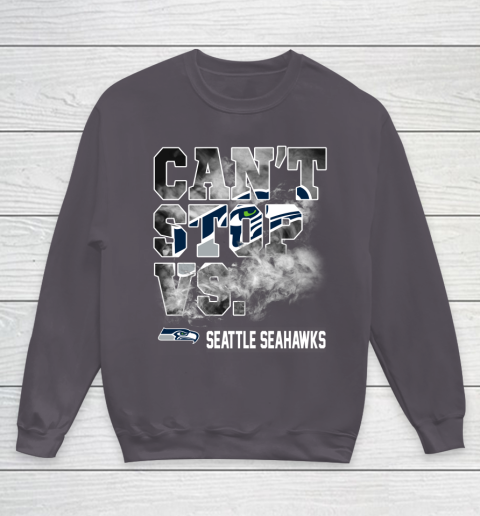 NFL Seattle Seahawks Can't Stop Vs Youth Sweatshirt 5