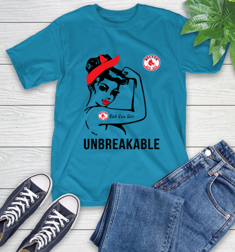 MLB Boston Red Sox Girl Unbreakable Baseball Sports T-Shirt 7