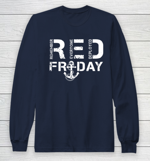 On Fridays We Wear Red Friday Military Navy Soldiers Long Sleeve T-Shirt 2