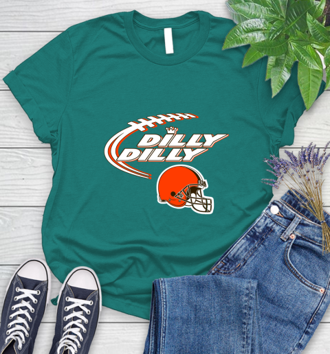 NFL Cleveland Browns Dilly Dilly Football Sports Women's T-Shirt 12