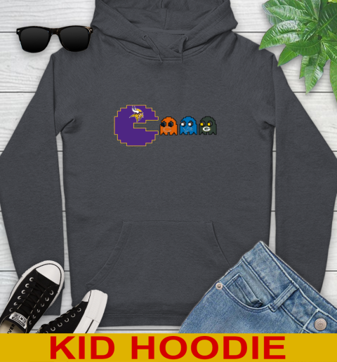 Minnesota Vikings NFL Football Pac Man Champion Youth Hoodie 9