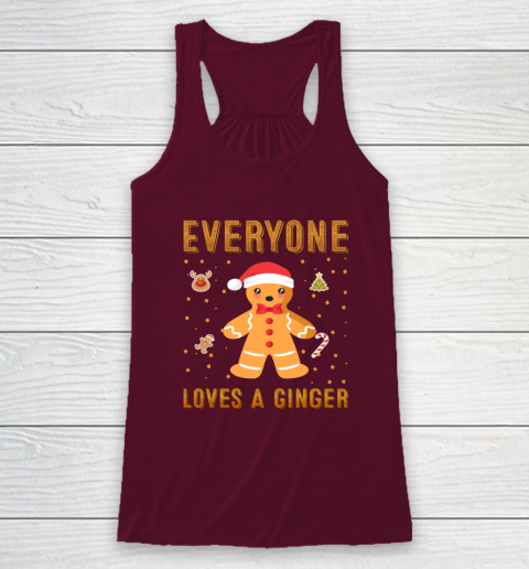 Everyone Loves A Ginger Funny Christmas Racerback Tank 2