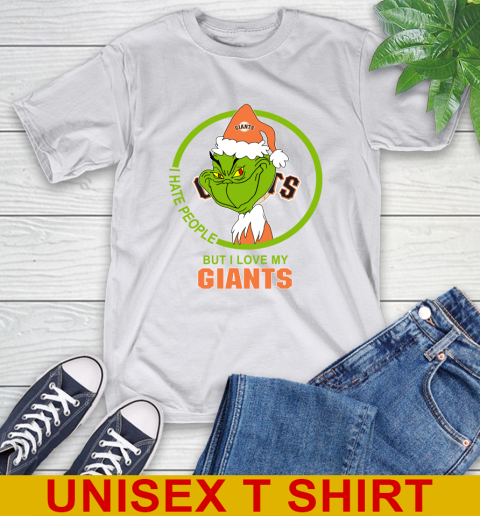 San Francisco Giants MLB Christmas Grinch I Hate People But I Love My Favorite Baseball Team T-Shirt 12