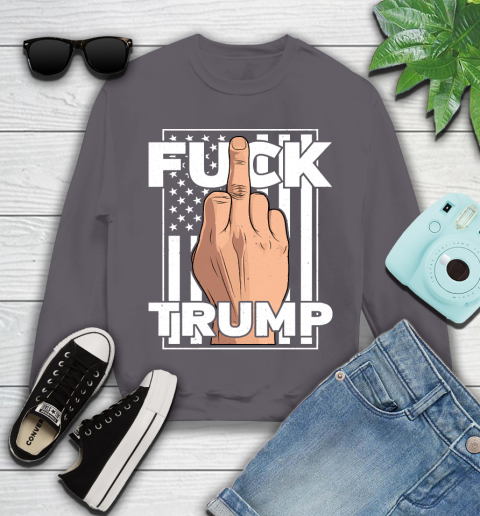 Fuck Trump Middle Finger Anti Republican T Shirt 109