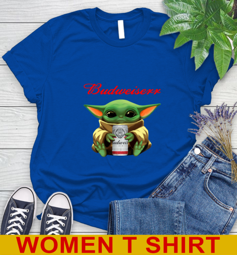 Star Wars Baby Yoda Hugs Budweiser Beer Shirt 97