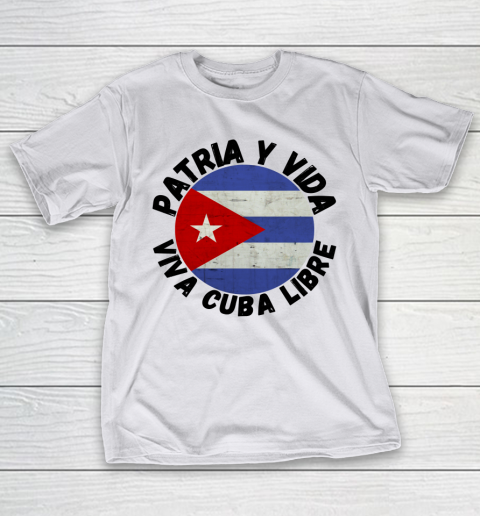 Free Cuba PATRIA Y VIDA Short Sleeve Tee Made in the USA