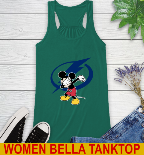 Tampa Bay Lightning NHL Hockey Dabbing Mickey Disney Sports Racerback Tank 7