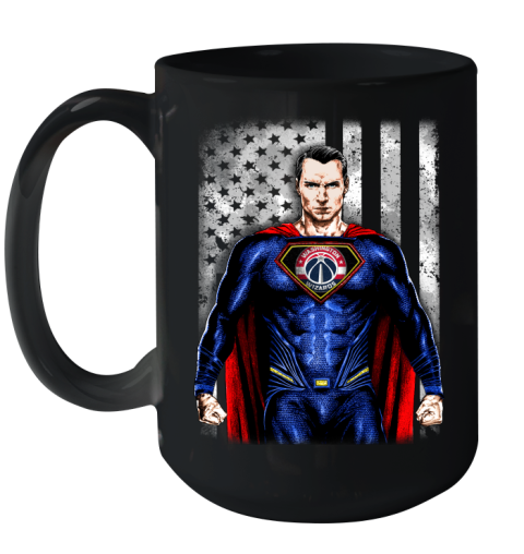 NBA Basketball Washington Wizards Superman DC Shirt Ceramic Mug 15oz