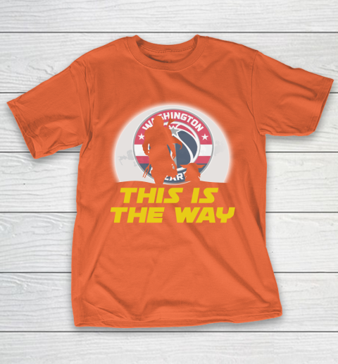 Washington Wizards NBA Basketball Star Wars Yoda And Mandalorian This Is The Way T-Shirt 4