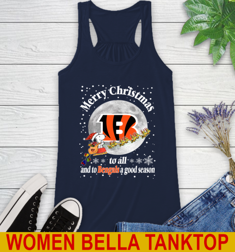 Cincinnati Bengals Merry Christmas To All And To Bengals A Good Season NFL Football Sports Racerback Tank 9