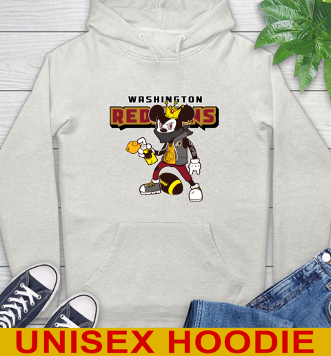 Washington Redskins NFL Football Mickey Peace Sign Sports Hoodie 12